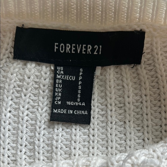 Cream Ribbed Sweatshirt - Picture 3 of 3